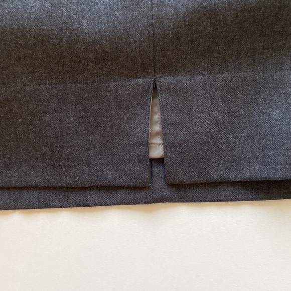 Club Monaco Gray Velvet Top Wool Skirt Dress size 10 - Picture 9 of 12